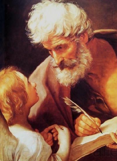 Guido Reni St Matthew and the angel Spain oil painting art